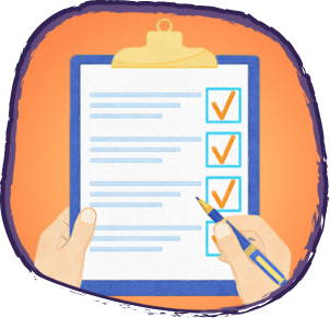 Ticking a checklist