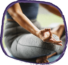 Woman meditating