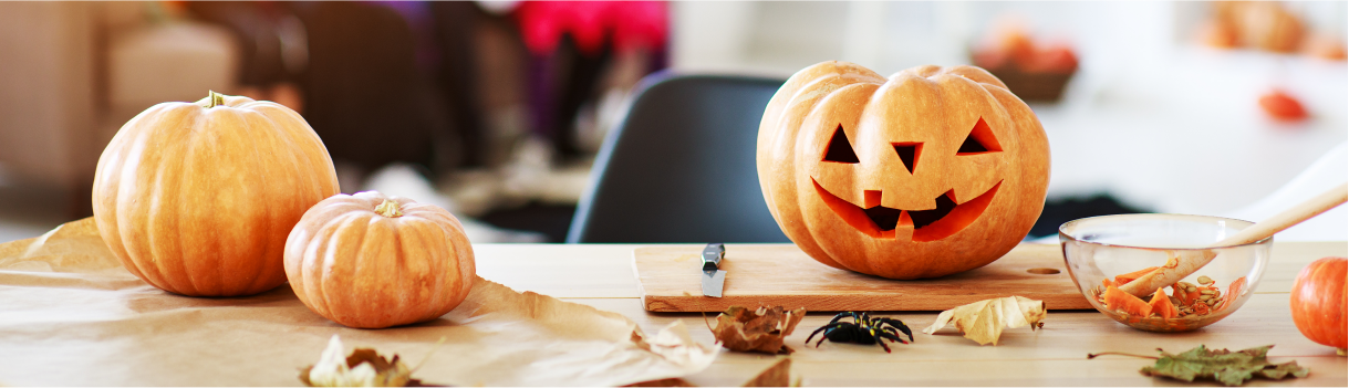 Halloween pumpkin carving
